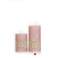 Blockljus 100% Stearin 7×15 cm Powder Pink
