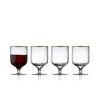 Lyngby Glas – Palermo Gold Vinglas 30 cl 4-pack